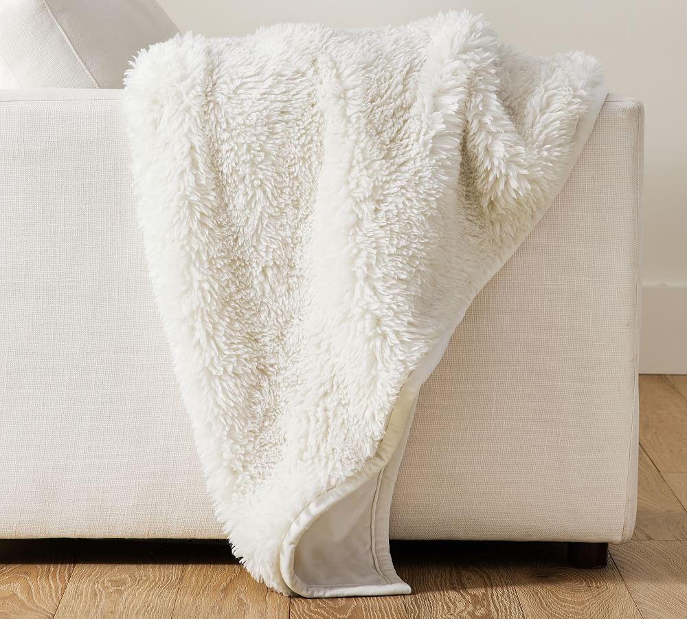 Dream Faux Fur Throw Blanket | Pottery Barn