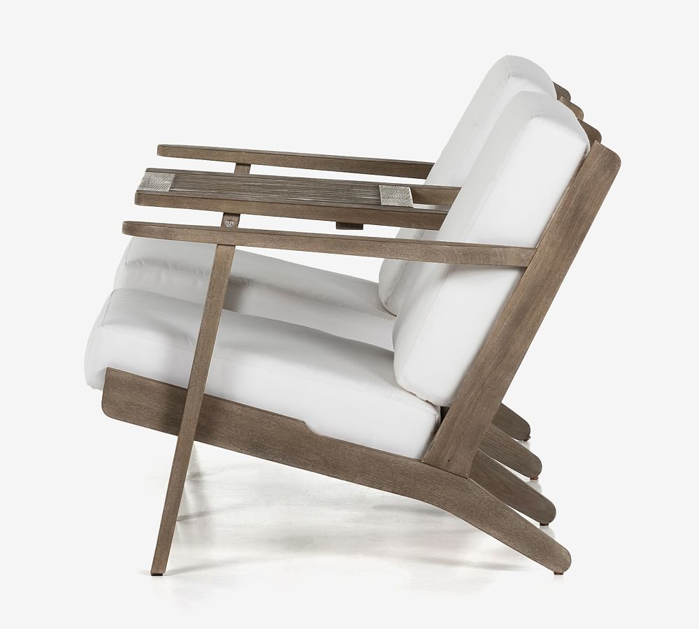 Raylan Teak Outdoor Tete-A-Tete Chair
