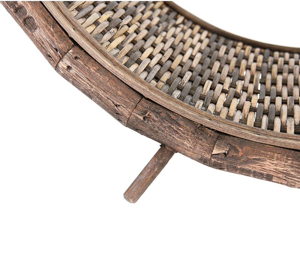 Rattan Log Holder | Pottery Barn