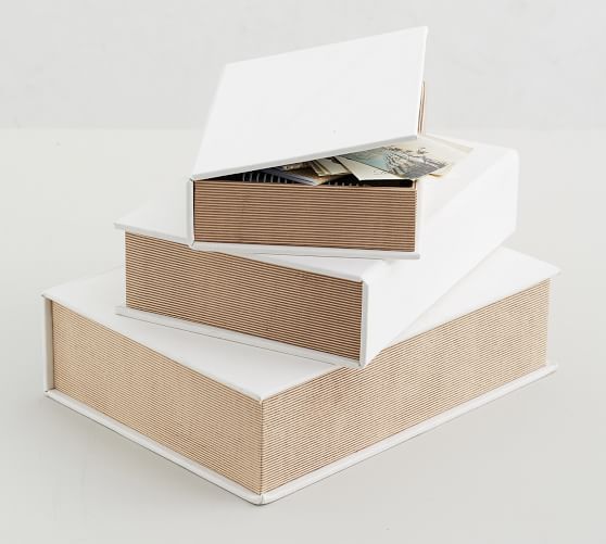 Decorative Fabric Boxes, Set of 3 | Pottery Barn