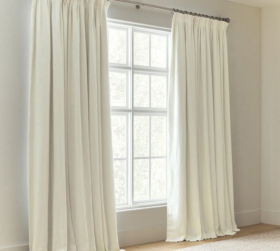 Belgian Flax Linen Pinch Pleat Curtain 