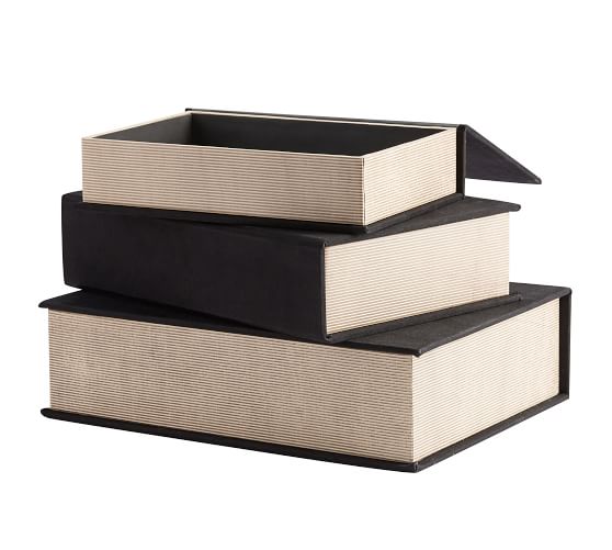 Decorative Fabric Boxes, Set of 3 Pottery Barn