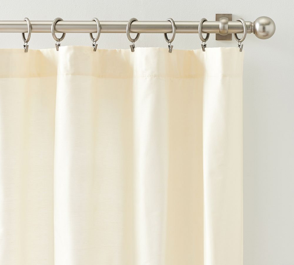 Dupioni Silk Curtain | Pottery Barn