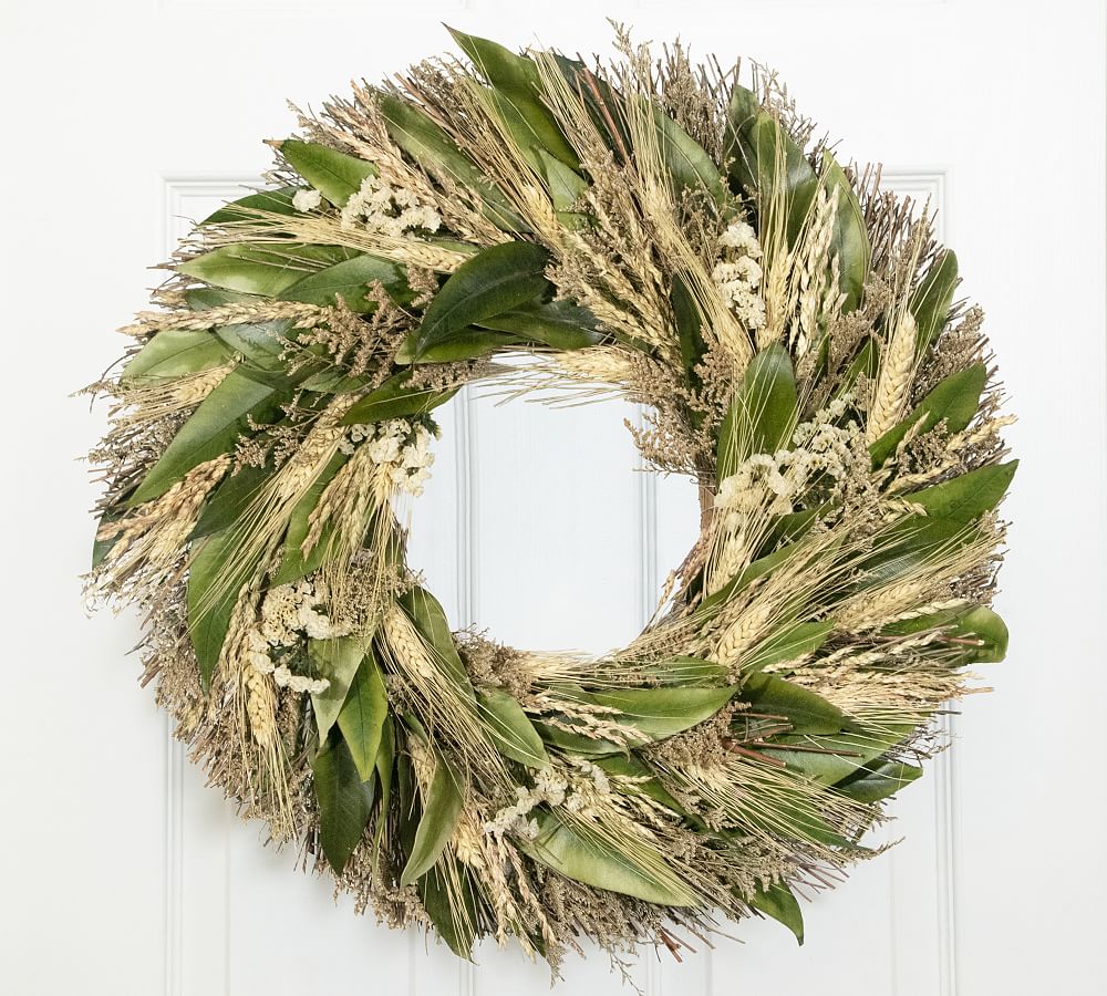 Dried Ivory Mill Wreath
