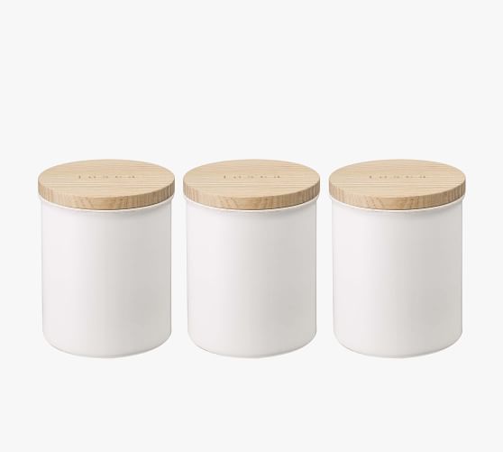 Yamazaki Tosca Ceramic Canisters - Set of 3 | Pottery Barn