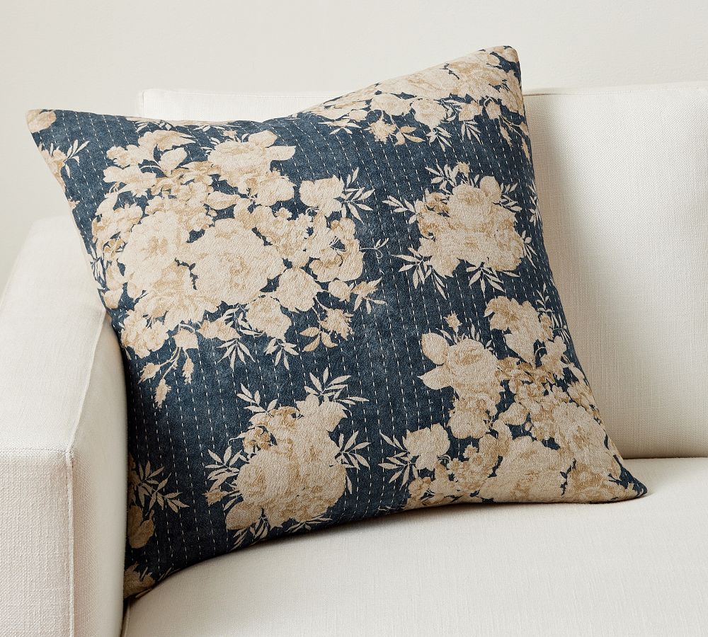 Zenia Floral Quilted Pillow
