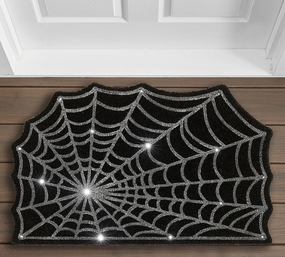 Spider Web Light Up Doormat