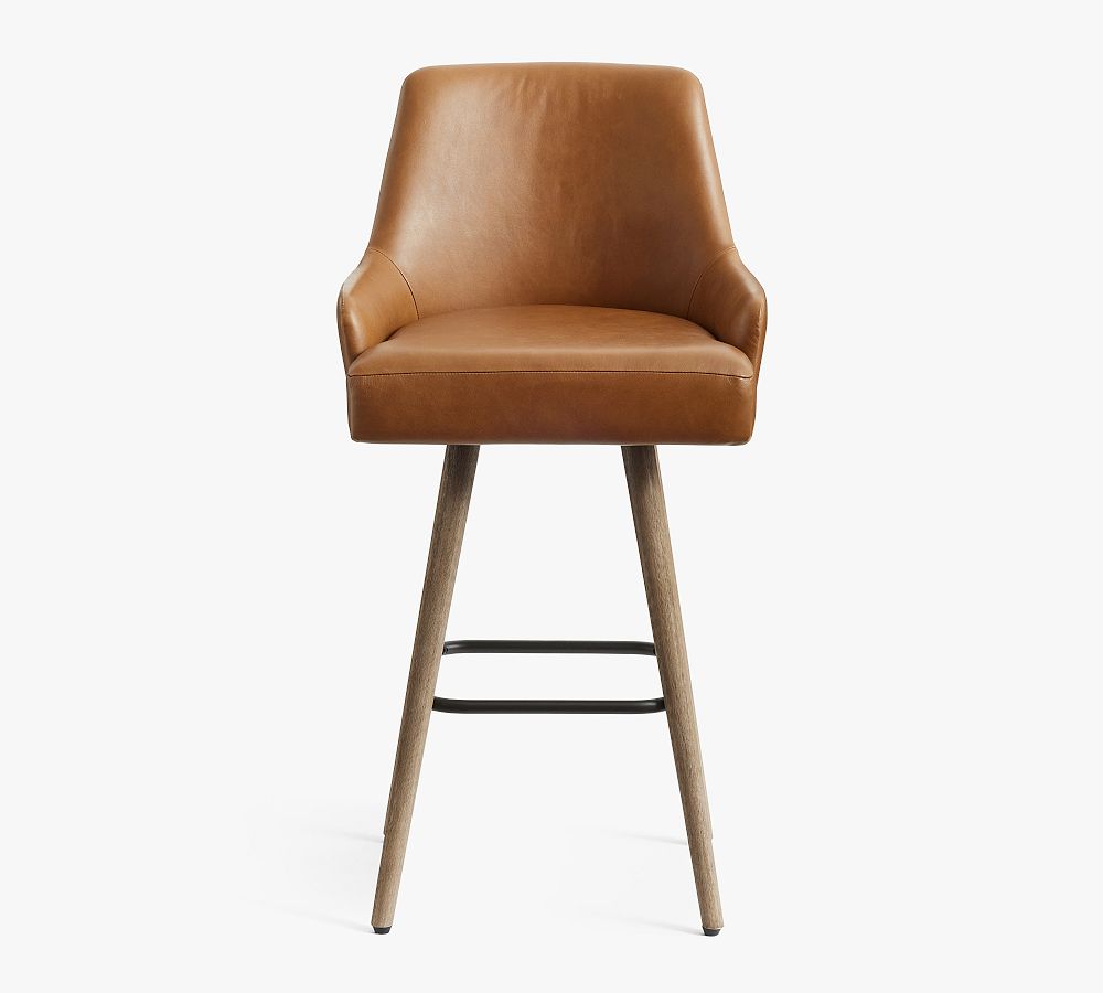 Maddux Leather Bar & Counter Stool