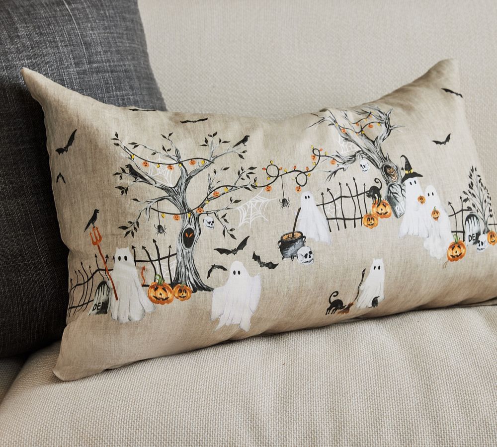 Scary Squad Lumbar Pillow Pottery Barn