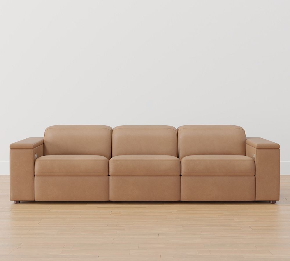 Ultra Lounge Square Arm Leather Modular Sofa
