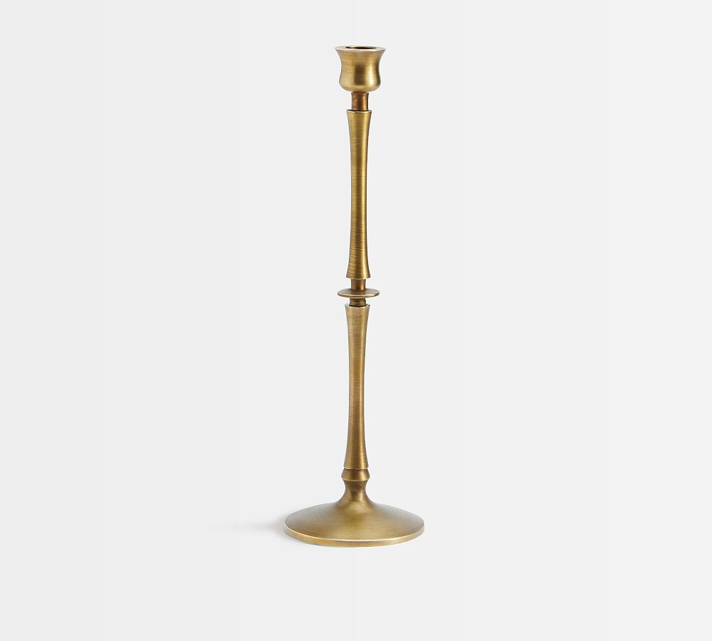 Lumière, Antique Brass Candlestick