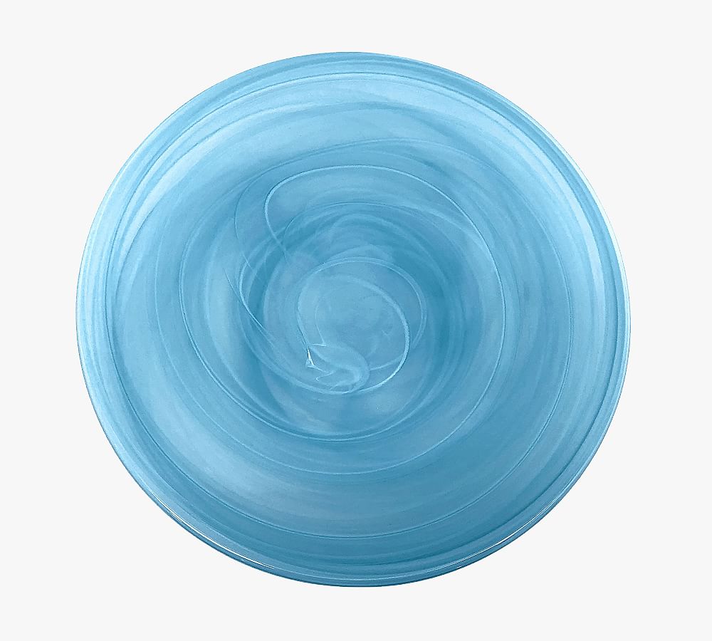 Alabaster Glass Charger Plates - Set of 4
