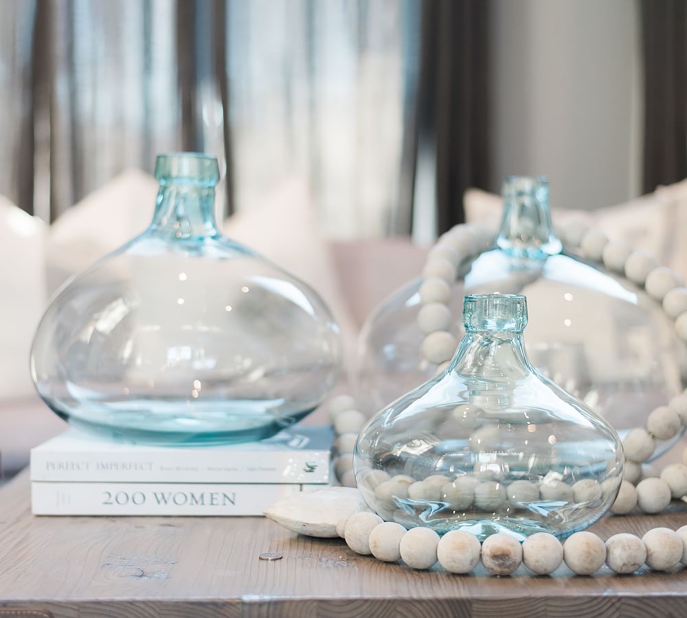 Recycled Clear Glass Balon Vase Pottery Barn