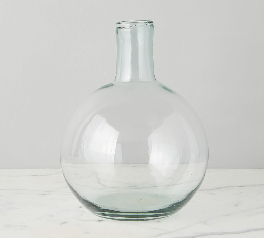 Recycled Glass Round Bottom Vase Pottery Barn