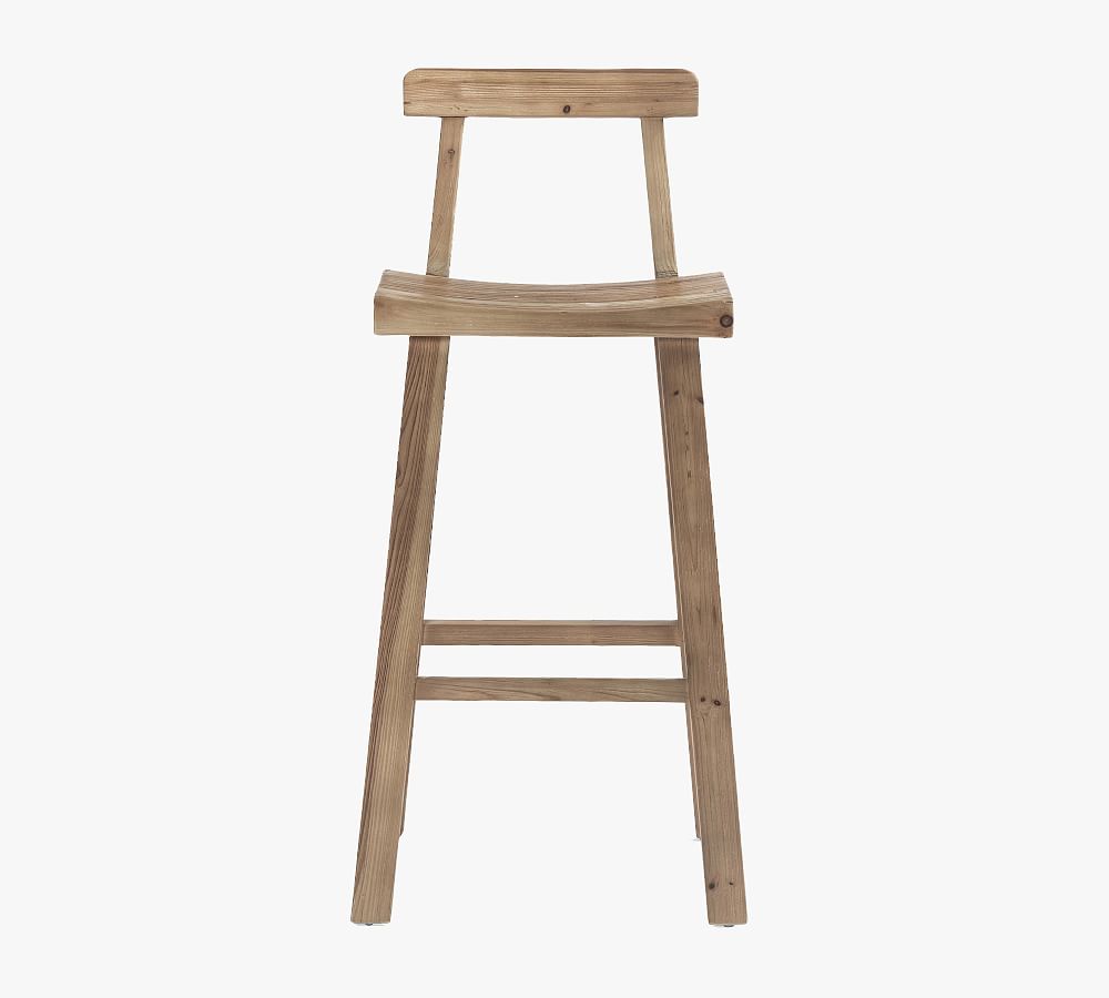 Cloverdale Reclaimed Wood Barstool Pottery Barn