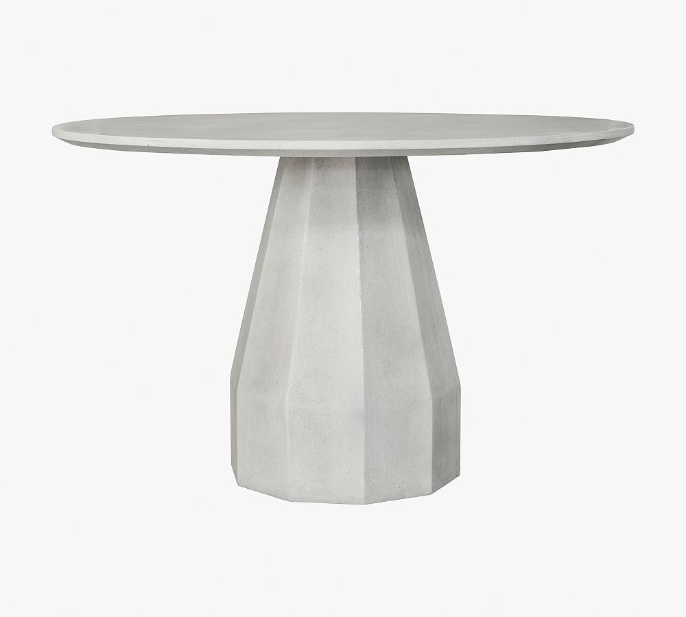 Aldora Round Concrete Outdoor Dining Table