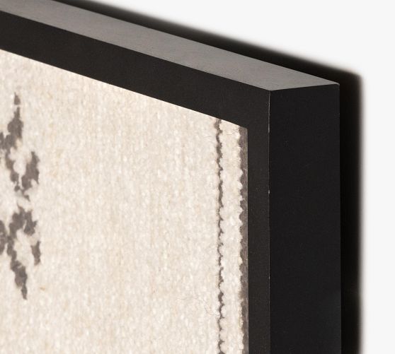 Ankara Framed Textile Striped Wall Art 21" x 21" Pottery Barn