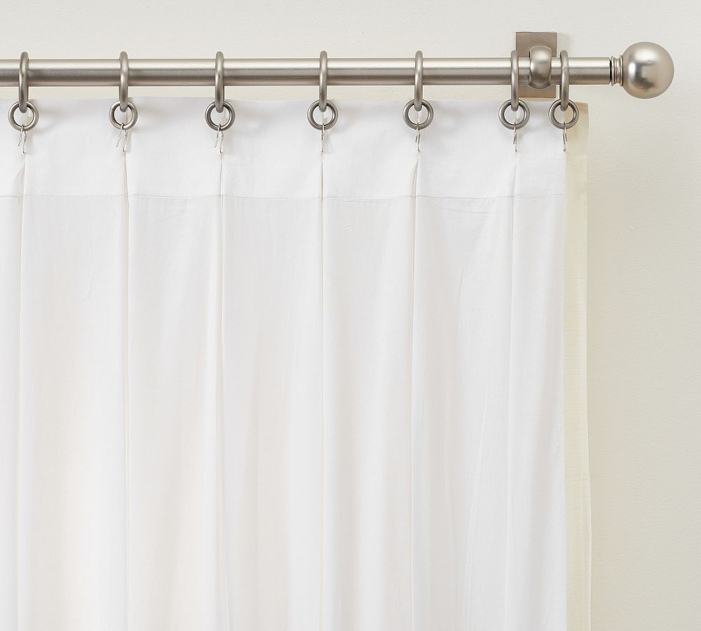 Dupioni Silk Pinch Pleat Curtain | Pottery Barn