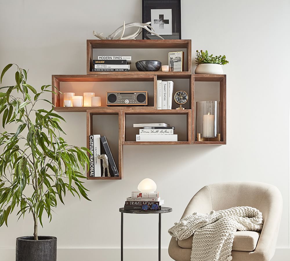 Reed Open Floating Shelves Pottery Barn