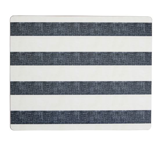 Wheaton Wide Stripe Cork Placemat Pottery Barn