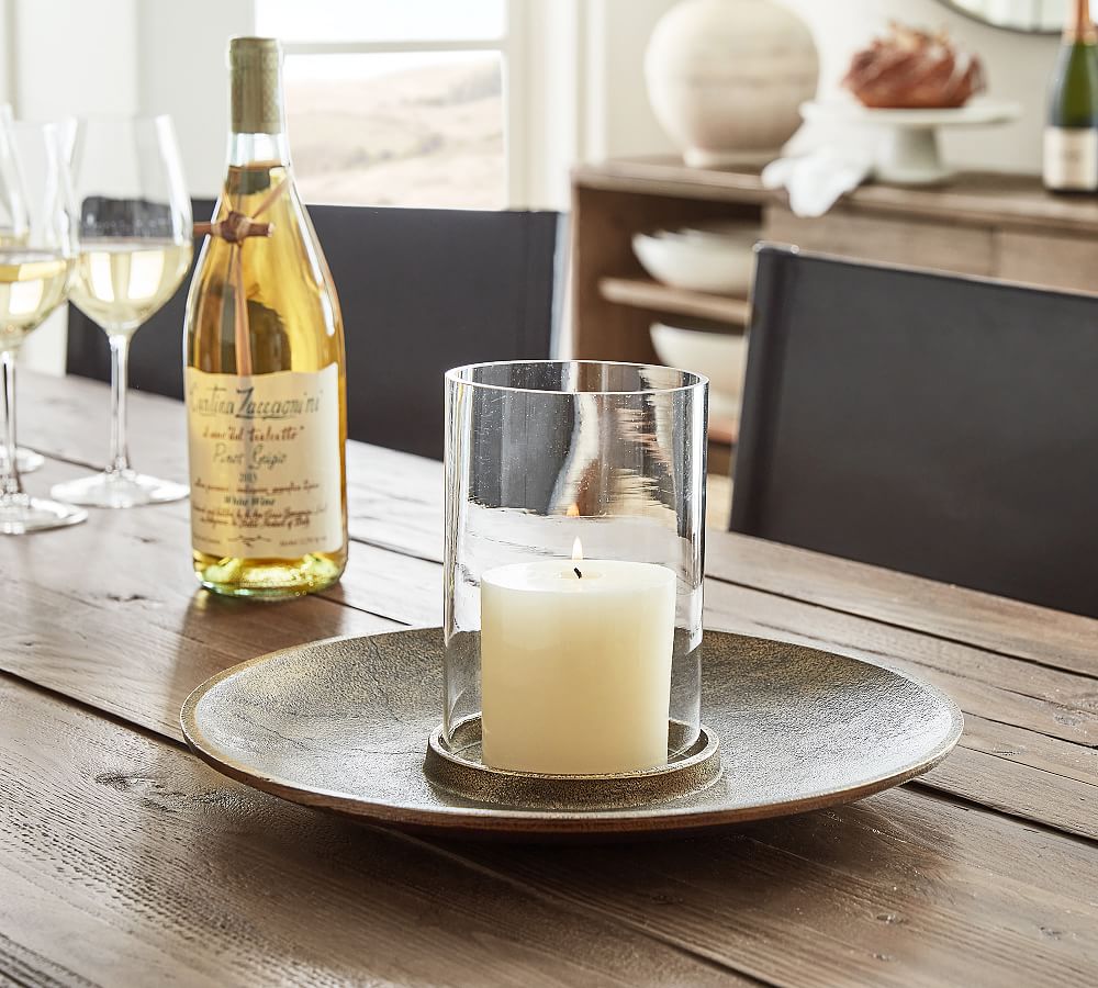 Brass Candle Hurricane Pottery Barn