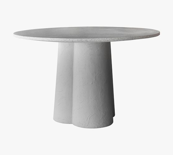 Alexi Round Concrete Outdoor Dining Table Pottery Barn