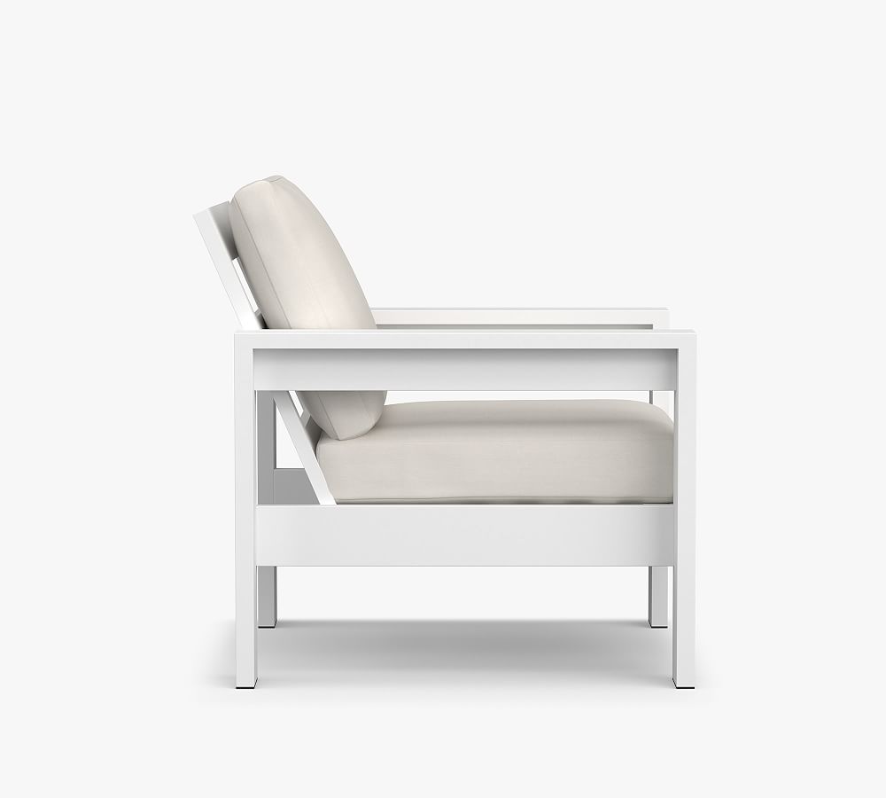 Malibu Metal Outdoor Lounge Chair Pottery Barn