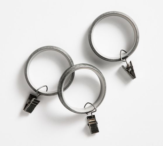 QuietGlide Curtain Clip Rings Pottery Barn