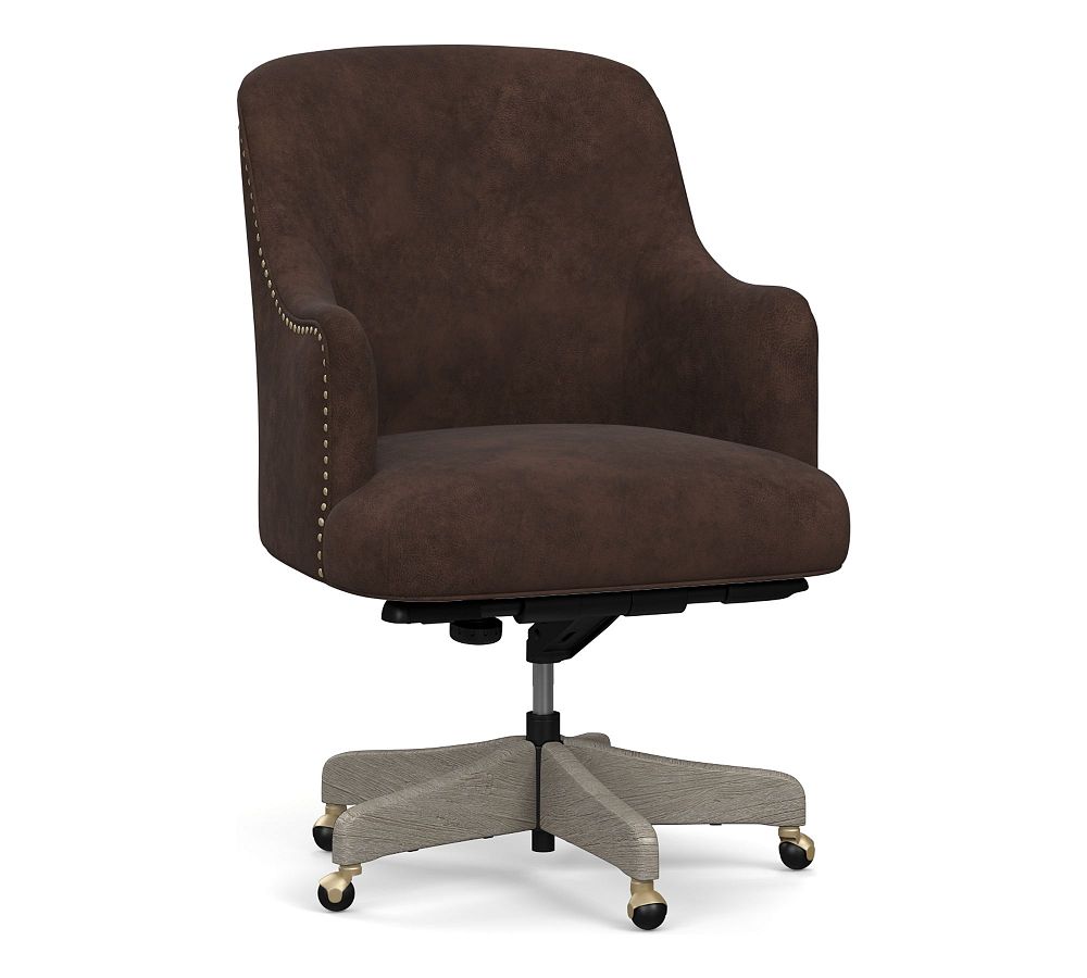 Everett upholstered swivel desk chair new arrivals