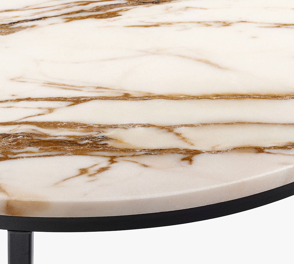 Delaney Oval Marble C-Table