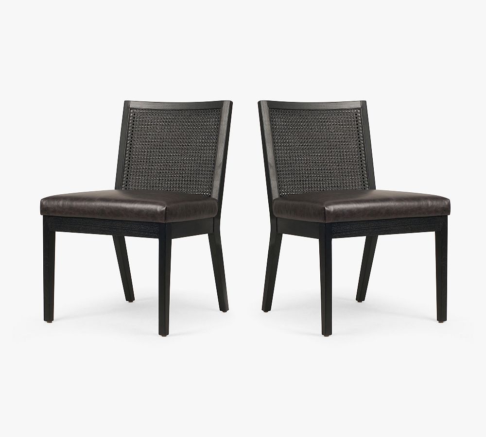 Lisbon Cane Leather Dining Chairs Set Of 2 Pottery Barn lisbon-cane-leather-dining-chairs-set-of-2-pottery-barn