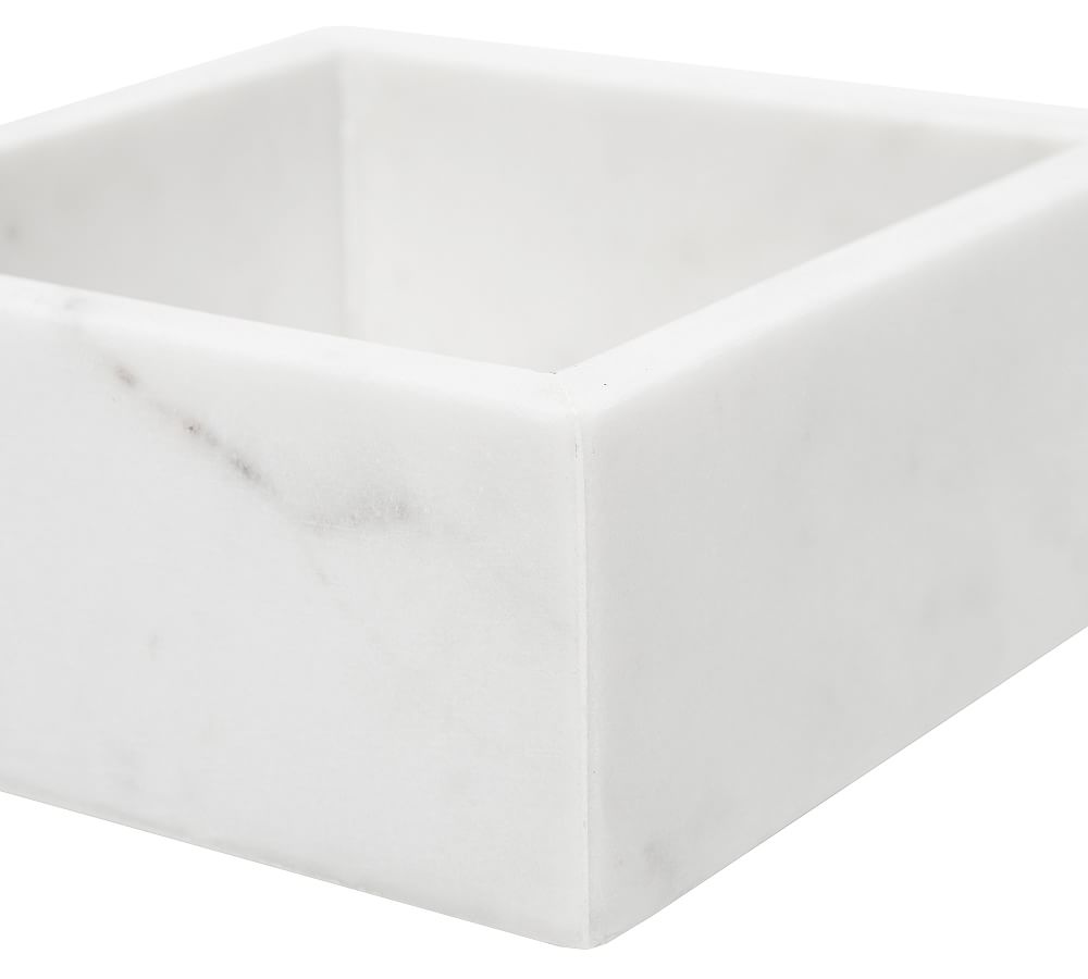 Caravan Marble Napkin Holder Tray Pottery Barn