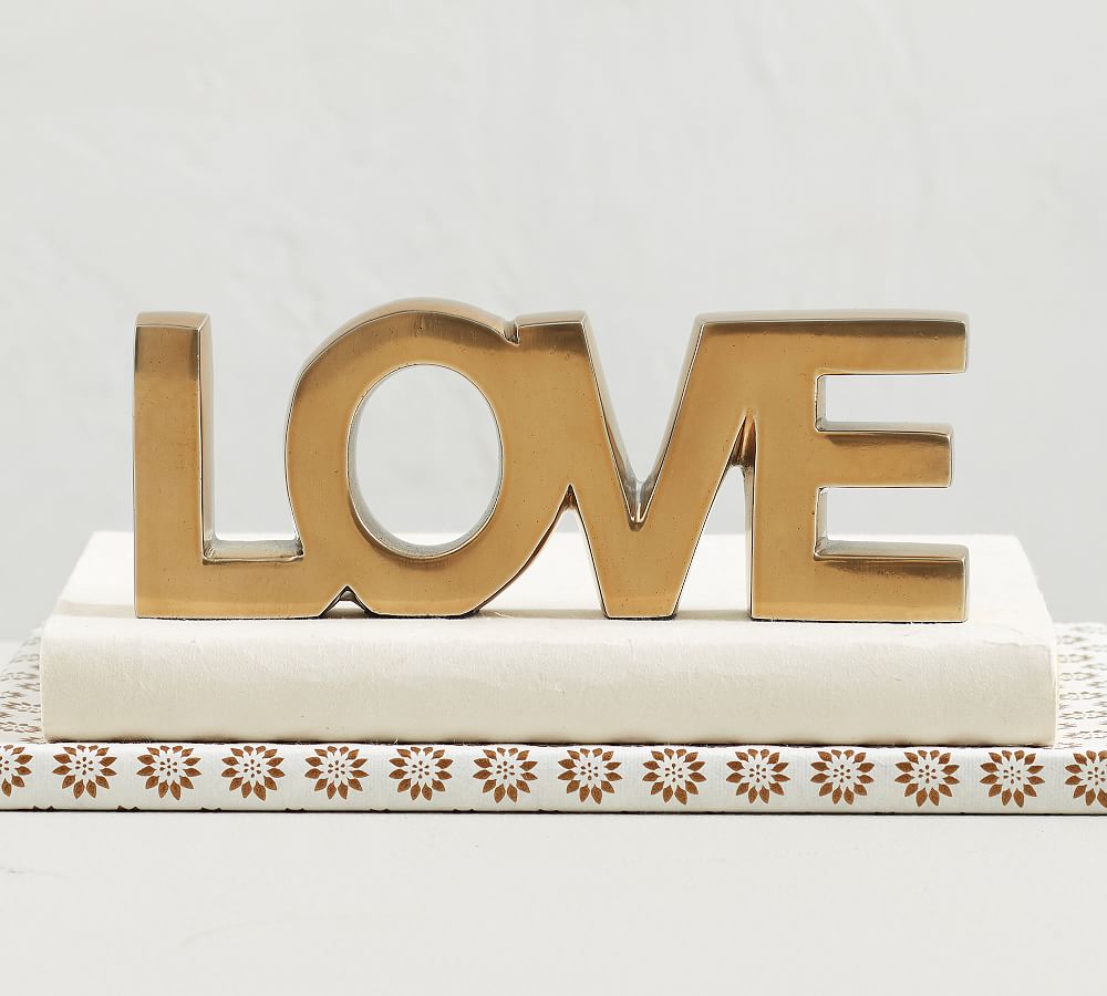 Decorative Word Object Love Pottery Barn