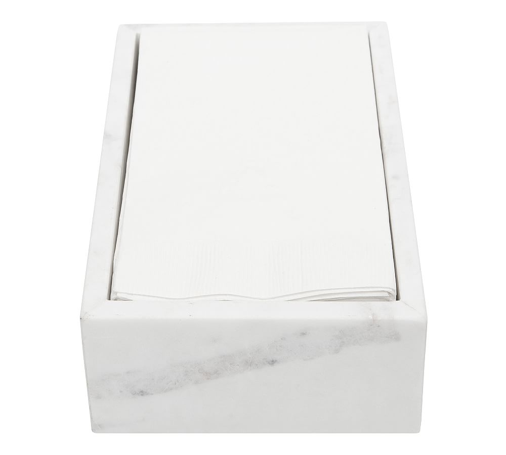 Caravan Marble Napkin Holder Tray Pottery Barn