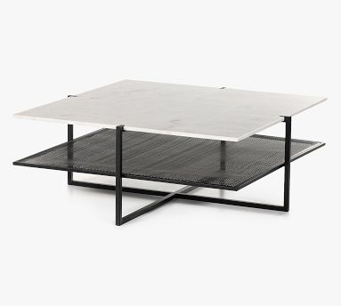 Hyla Square Marble Coffee Table | Pottery Barn