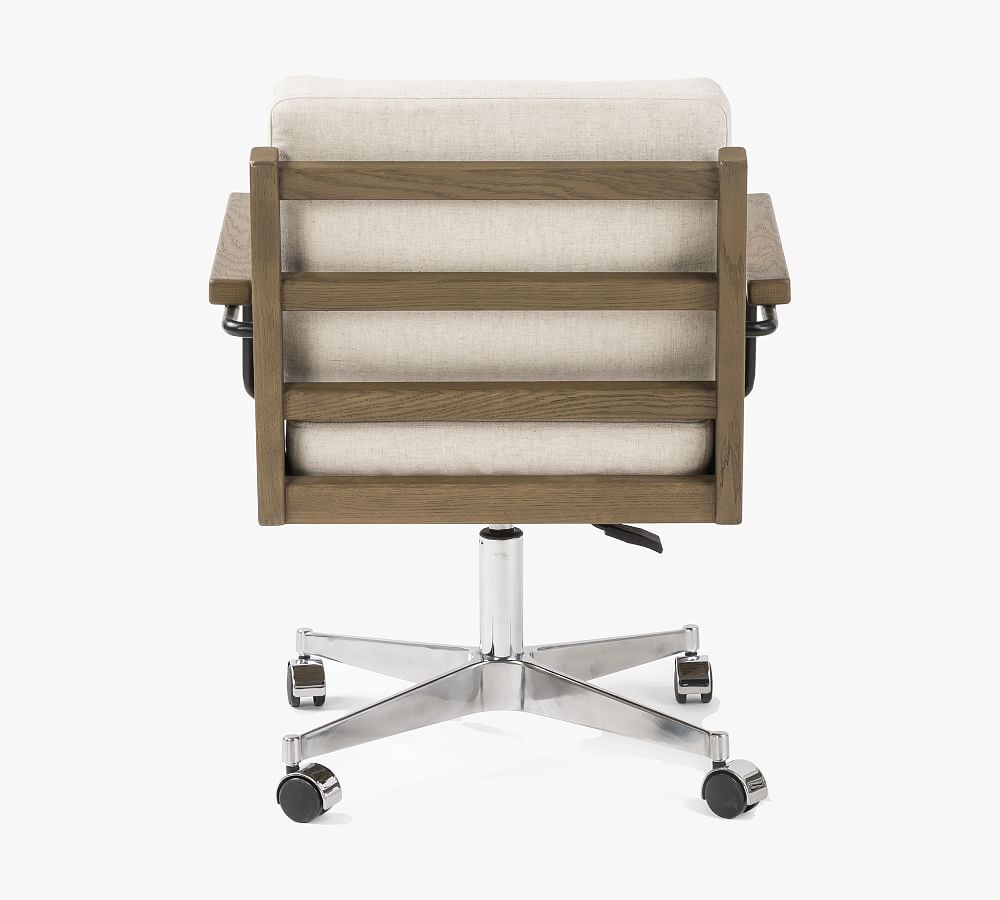 Luka Upholstered Swivel Desk Chair