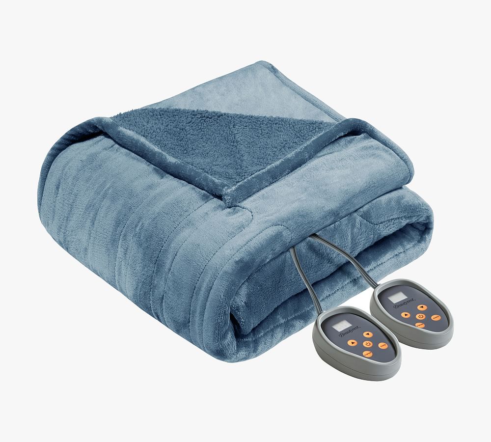 Beautyrest® Heated Microlight-to-Beber Blanket