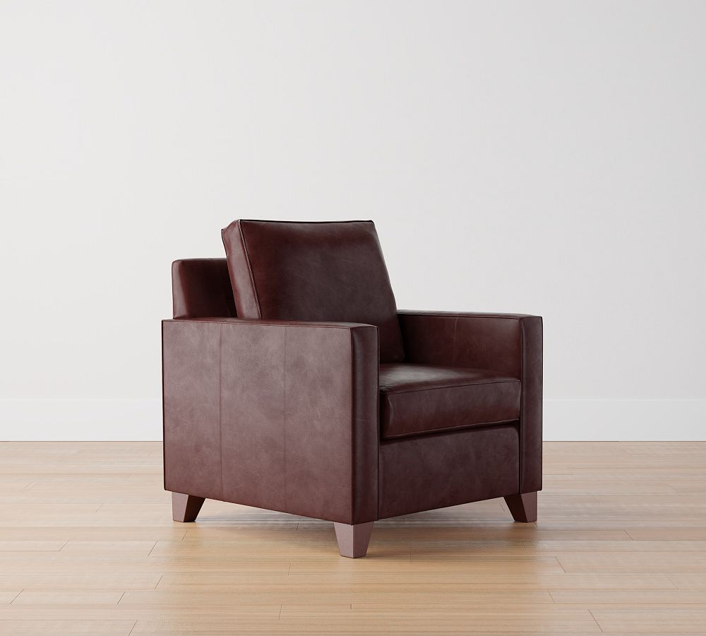 Cameron Square Arm Leather Armchair