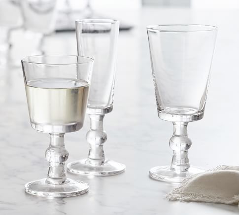 The Wine Goblet with Ceramic Stem Set of 2