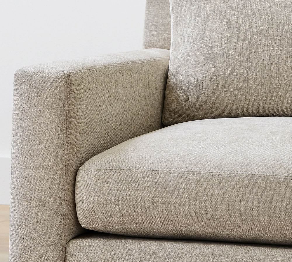 York Square Arm Upholstered Sofa Chaise Sectional Pottery Barn