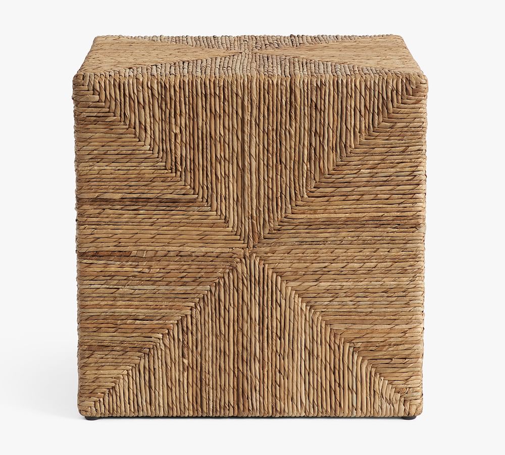 Malibu Square Woven Accent Cube | Pottery Barn