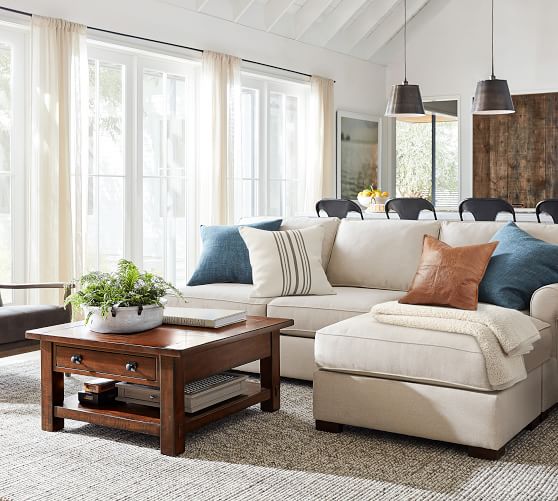 Benchwright Square Coffee Table | Pottery Barn