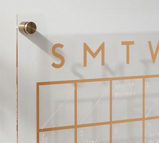 Acrylic Calendar Pottery Barn