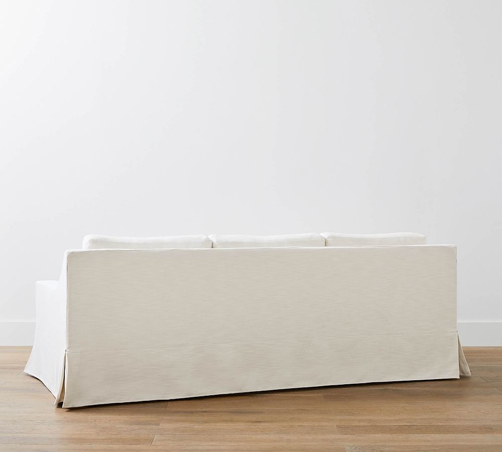 York Slope Arm Deep Seat Slipcovered Fabric Sofa Pottery Barn