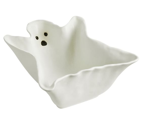 Figural Ghost Stoneware Serving Bowl | Pottery Barn