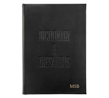 Leather-Bound Dictionary and Thesaurus | Pottery Barn