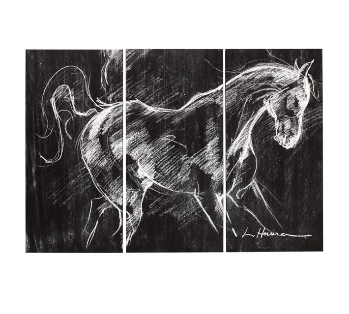 Wild Horse Study Painting by Lauren Herrera