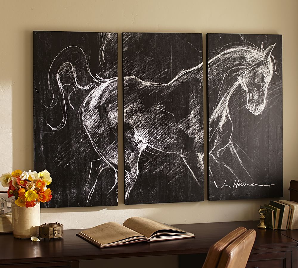 Wild Horse Study Painting by Lauren Herrera