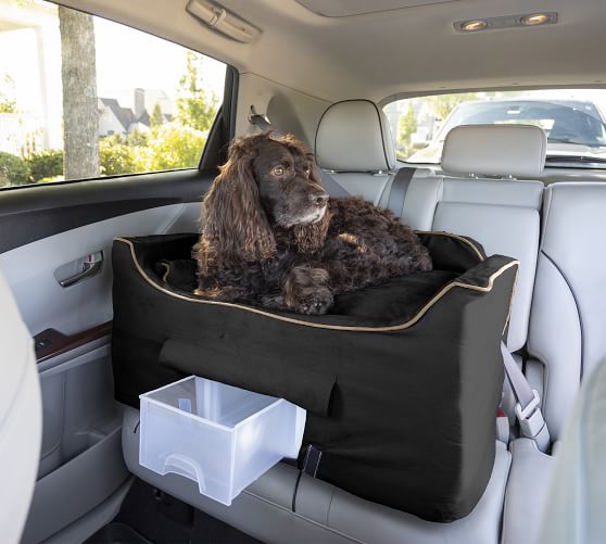 Look Out Pet Car Seat Luxury Microsuede Pottery Barn