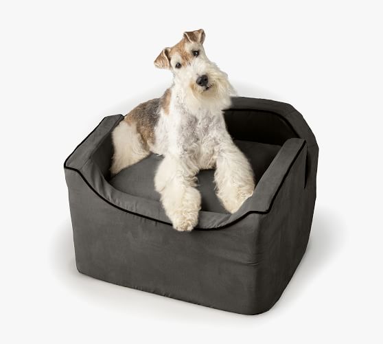 Look Out Pet Car Seat Luxury Microsuede Pottery Barn